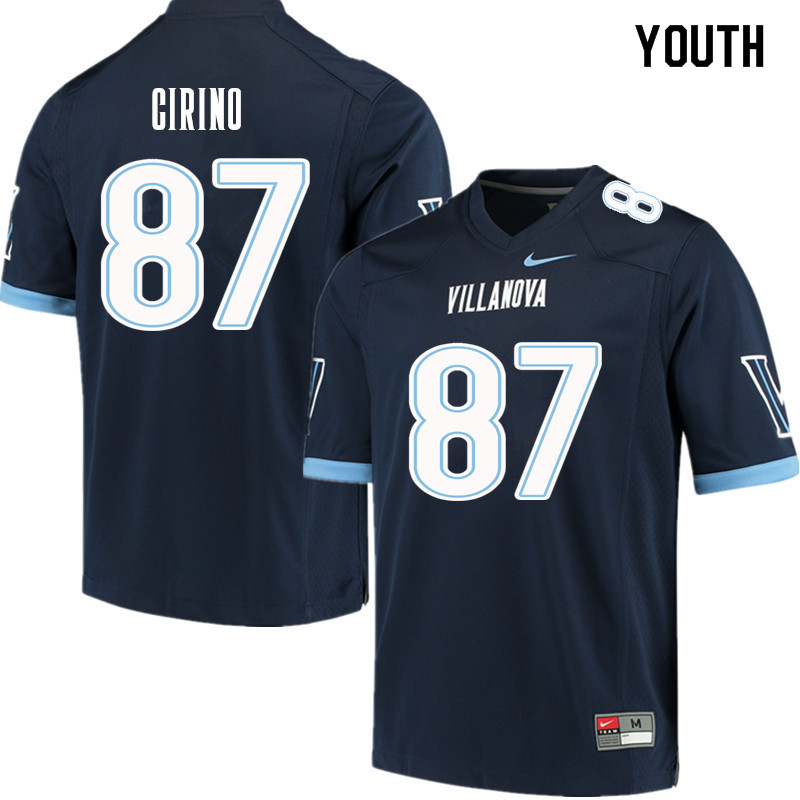 Youth #87 Dan Cirino Villanova Wildcats College Football Jerseys Sale-Navy